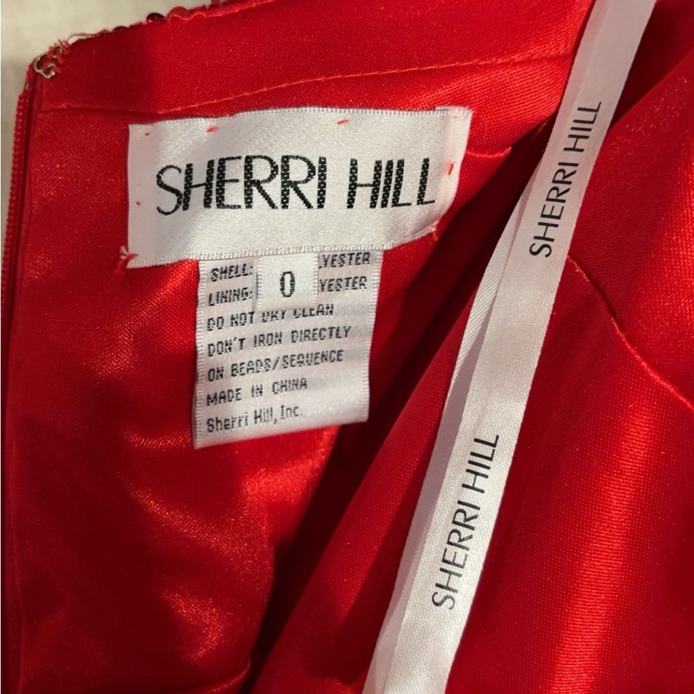 Sherri Hill Vibrant Red Gown - Picture 3 of 5